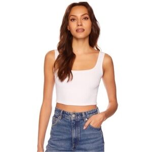 Susana Monaco Ribbed Crop Tank.